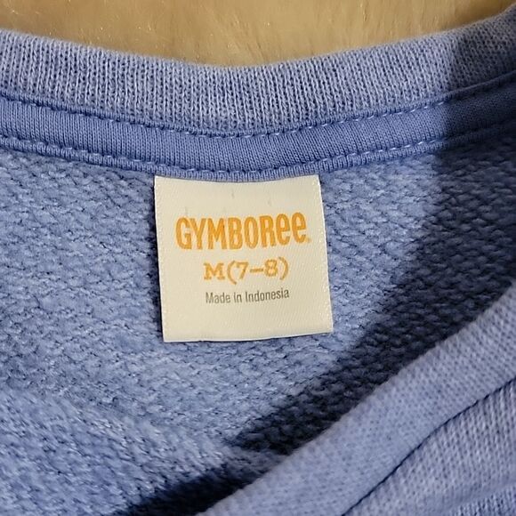 GYMBOREE PERIWINKLE BLUE REVERSE SEQUINED SWAN LONG-SLEEVE DRESS, SIZE 7-8 - Picture 5 of 8